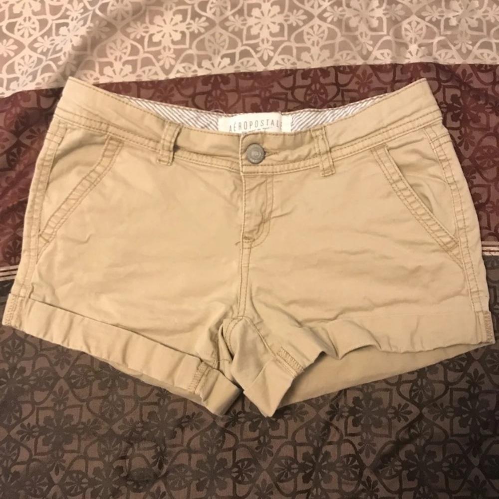 Twill Khaki Shorts from Aeropostale